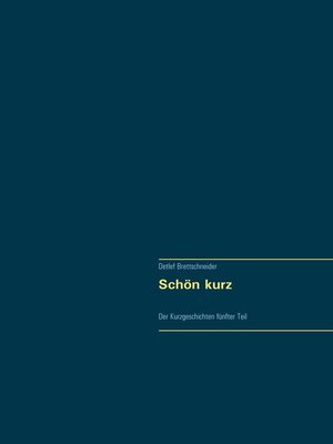 cover image of Schön kurz
